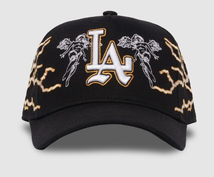 Sworn To Us Lightning City Of Angels Snapback Hat "Black/Yellow"