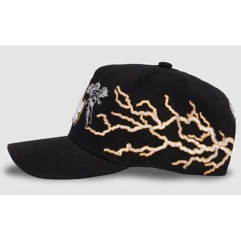 Sworn To Us Lightning City Of Angels Snapback Hat "Black/Yellow"