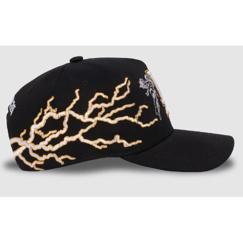 Sworn To Us Lightning City Of Angels Snapback Hat "Black/Yellow"