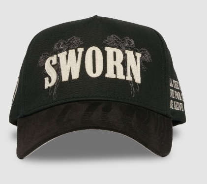 Sworn To Us Nylon Final Lap Snapback Hat "Black"