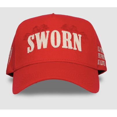Sworn To Us Nylon Final Lap Snapback Hat "Red"