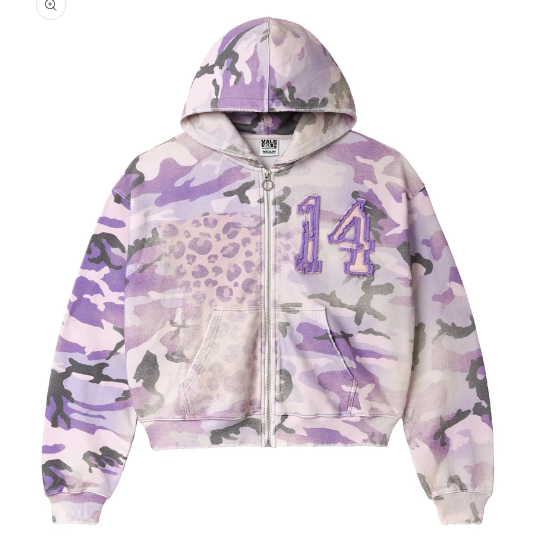 Vale Purple Wayne Zip Up Hoodie