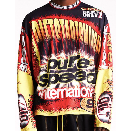 Diet Starts Monday MX Racing L/S Tee "Black/Multi"
