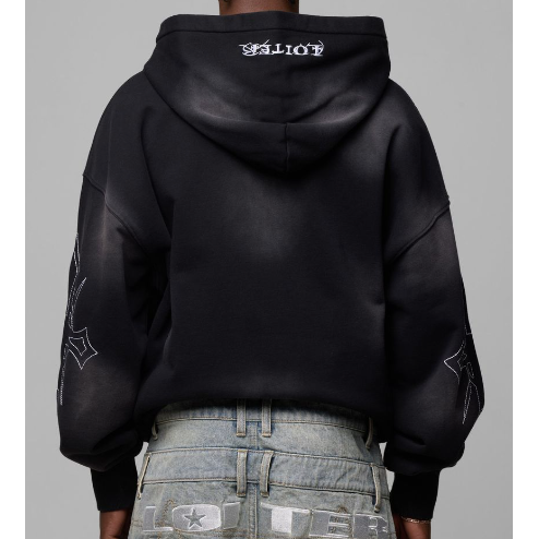 Loiter Atmosphere Full Zip Hoodie "Blacl"