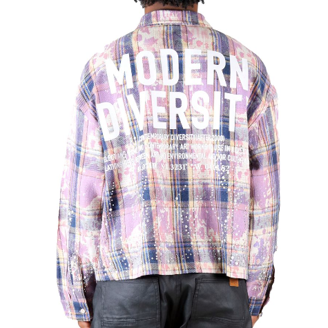 Love To Kleep New Role Cropped Flannel  "Basal Lavender"