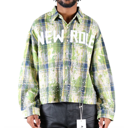 Love To Kleep New Role Cropped Flannel  "Quartz Green"