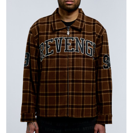 Revenge Apparel Valkyrie Embroidered Flannel "Brown"