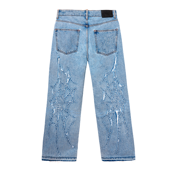 Revenge Apparel Spider Web Demin Pants "Indigo"