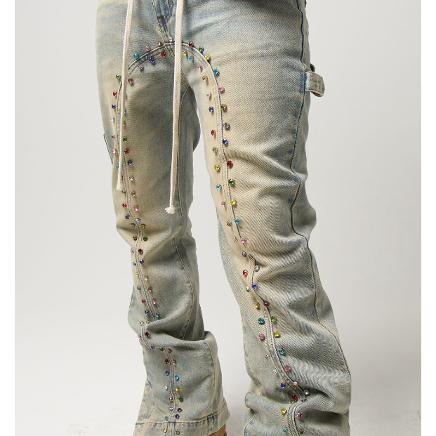 Duaa Alignment Mineral Denim Jeans "Stone"