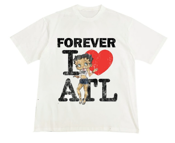 Forever Hungry Betty Boop Tee "White"