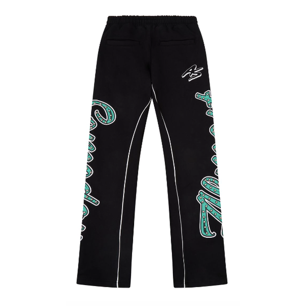 Almost Someday Zepplin Flare Sweatpants "Black"