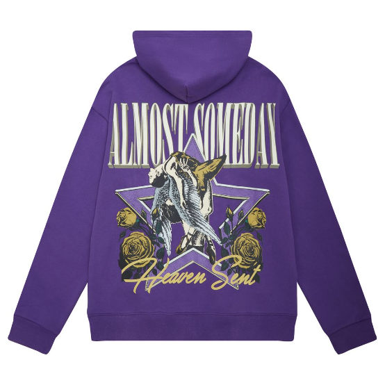 Almost Someday Heaven Sent Zip Hoodie "Purple"