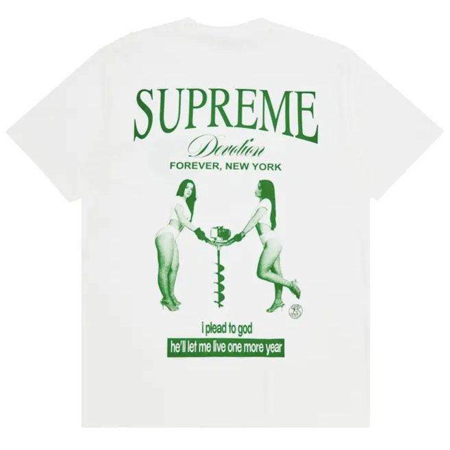 Supreme Devotion Tee "White/Green"