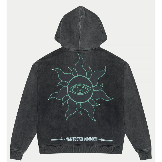 Godspeed Sunken Liberty Zip Up Hoodie "Grey Wash"