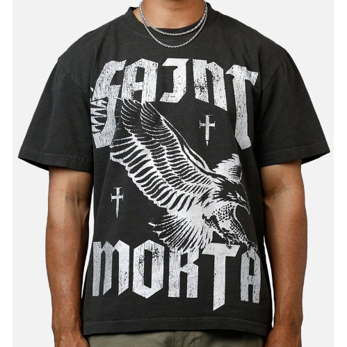 Saint Morta Ride Or Die Tee "Black Wash"
