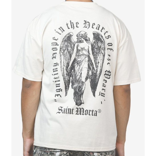 Saint Morta Weary Hearts Tee "Off White"