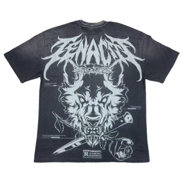 Tenaciti Wolf Tee "Black"