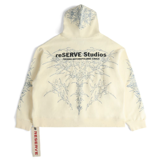 Reserve Crisis Hoodie "Bone"