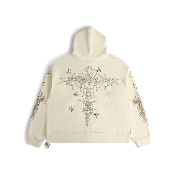 GFTD LA Luke Zip Hoodie "Bone"