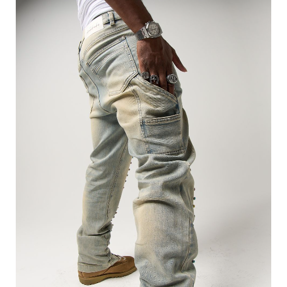 Duaa Alignment Mineral Denim Jeans "Stone"