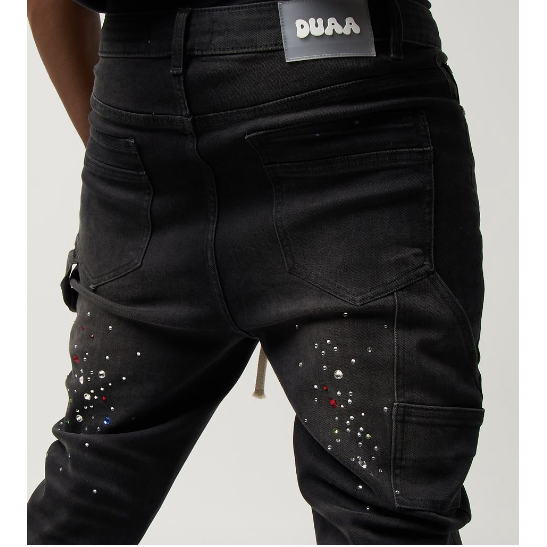 Duaa Guaidance Denim Jeans "Black"
