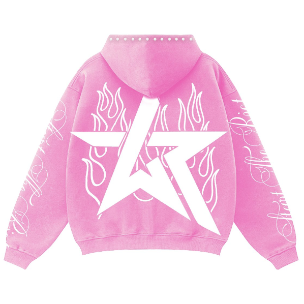 WKNDRIOT Start The Riot Zip Up Hoodie "Pink"
