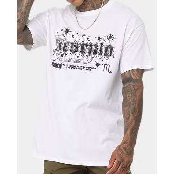 Rats Get Fat Scorpio Tee "White"