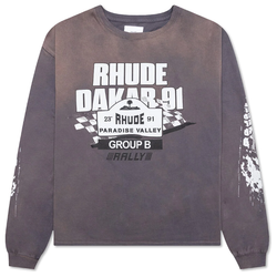 Rhude Dakar 91 L/S Tee "Vintage Ice"