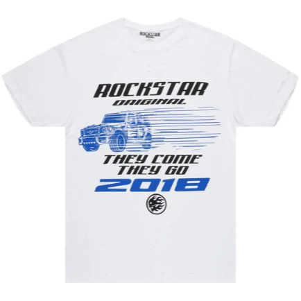 Rockstar Original Jago Distressed Tee "White"