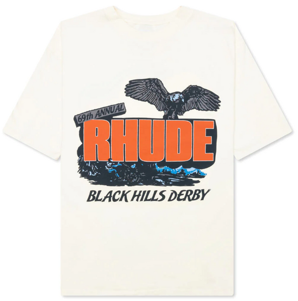 Rhude Black Hills Rally Tee "Vintage White"