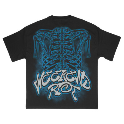 WKNDRIOT Skeleton Tee “Black”