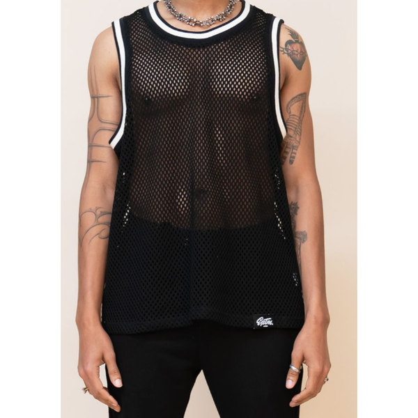 EPTM Crochet Tank Tee "Black"