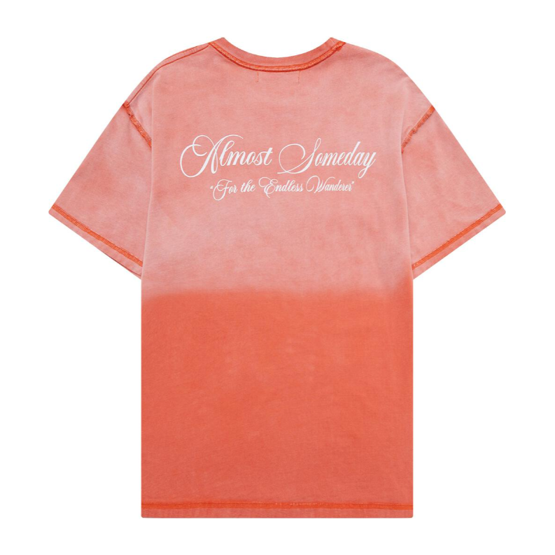 Almost Someday Wanderer Sunfade Tee "Orange"