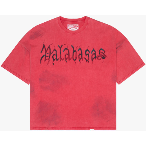 Valabasas Inked Elegance Tee "Vintage Red"