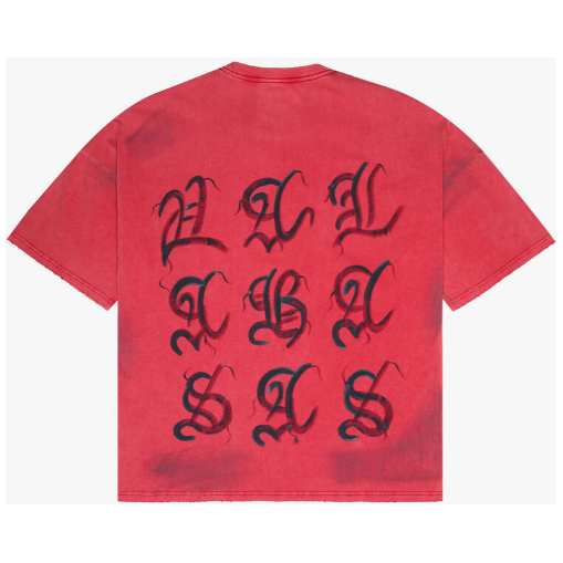 Valabasas Inked Elegance Tee "Vintage Red"