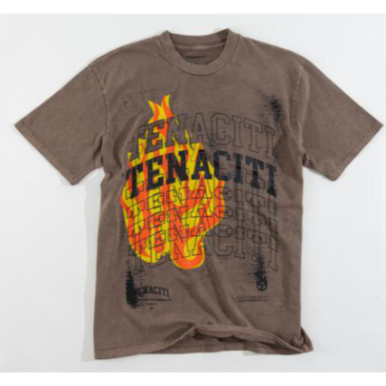 Tenaciti Fire Logo Tee "Brown"