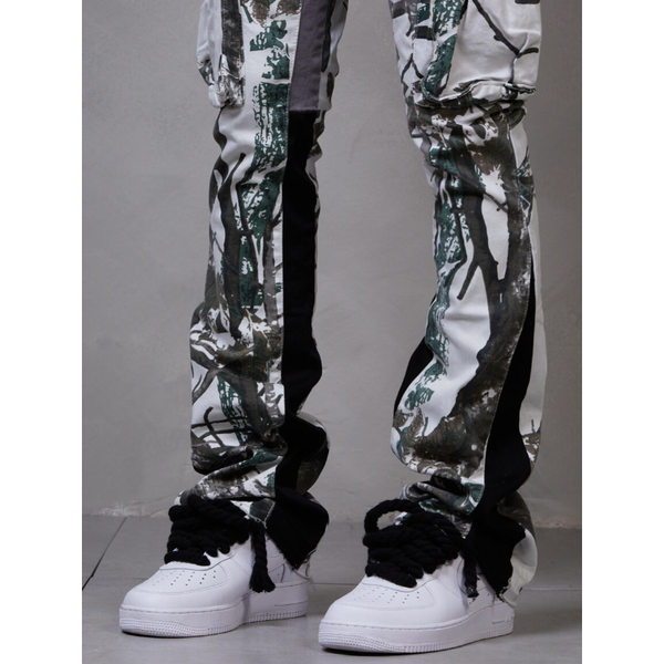 GFTD LA White Tree Stacked Jeans