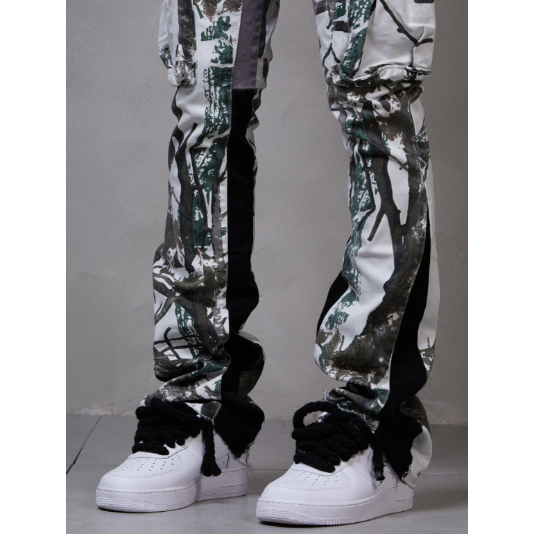 GFTD LA White Tree Stacked Jeans