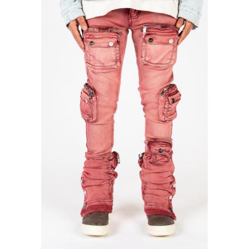 Pheelings Journey To Greatness Stacked Jeans "Wine"