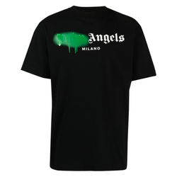 Palm Angels Milano Sprayed Logo Tee "Green"