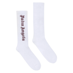 Palm Angels Vertical Logo Socks "Maroon"