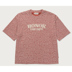 Honor The Gift Stripe Box Tee "Brick"