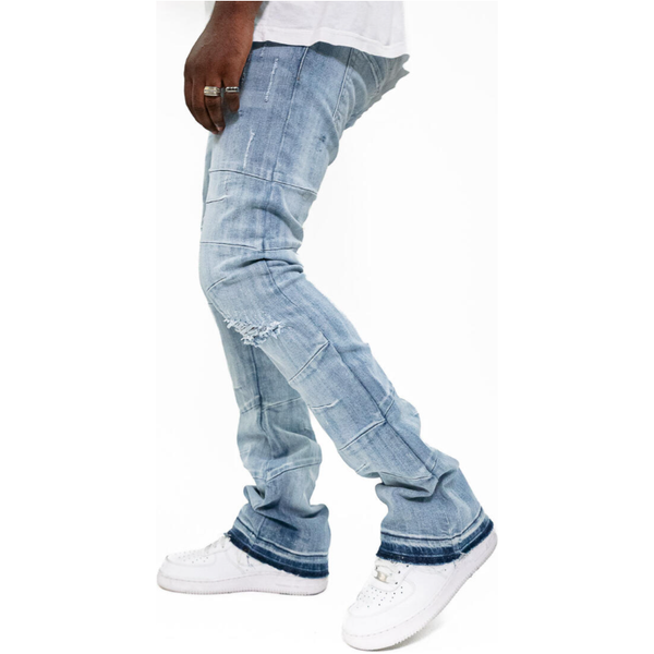 Golden Denim Playa Stacked Jeans “ Light Blue”