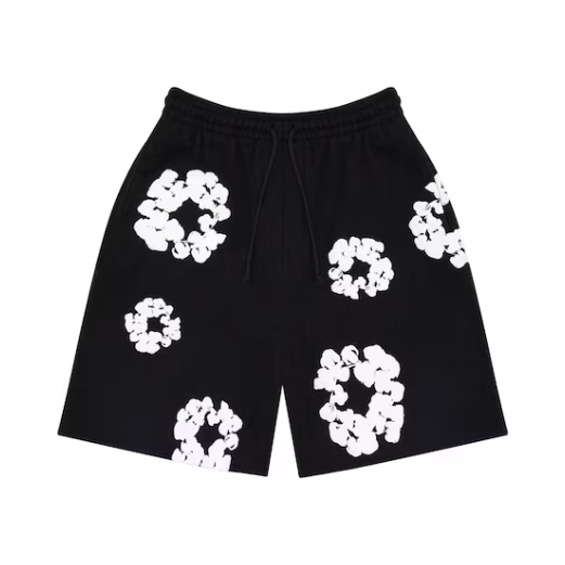 Denim Tears Cotton Wreath Shorts "Black"