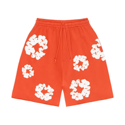 Denim Tears Cotton Wreath Shorts "Orange"