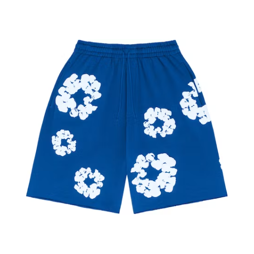 Denim Tears Cotton Wreath Shorts "Blue"