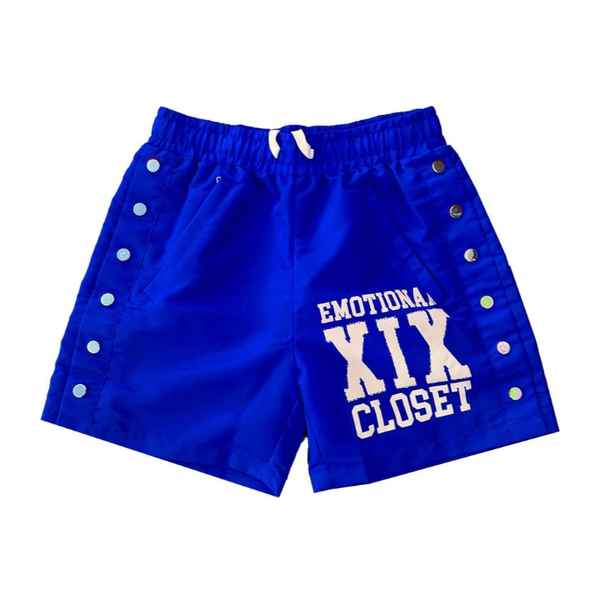 Mixed Emotion Backyard Nylon Shorts "Blue"