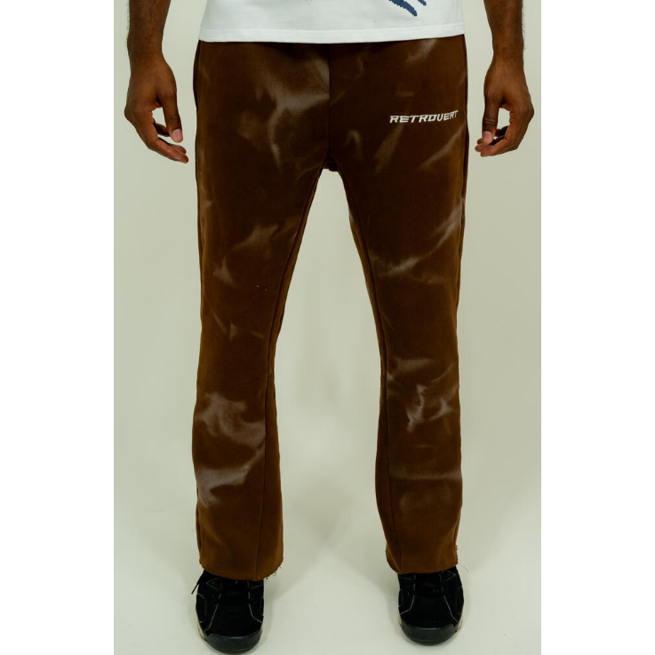 Retrovert Washed Flare Sweatpants "Brown"