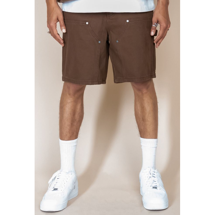 EPTM Double Knee Twill Shorts "Brown"