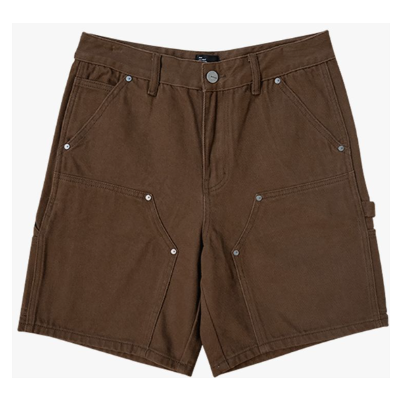 EPTM Double Knee Twill Shorts "Brown"